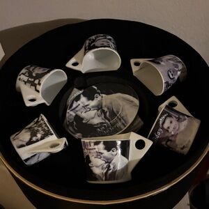 Black and White Espresso Cup Set